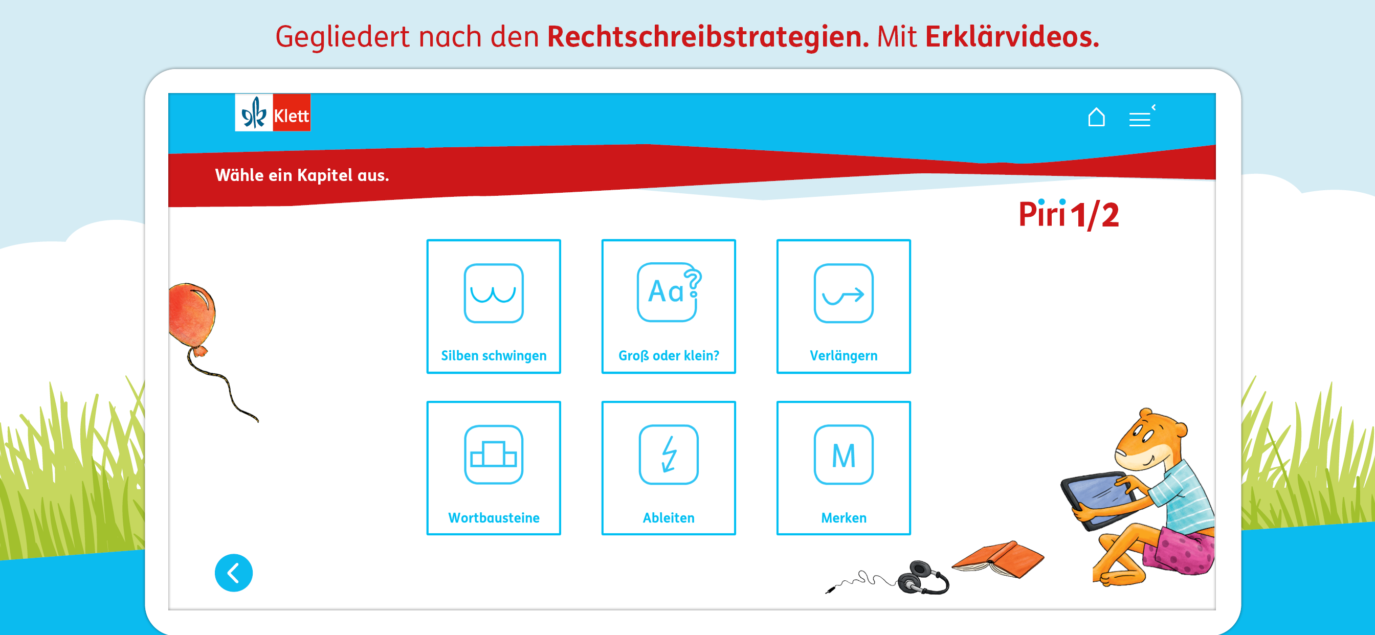 Piri Deutsch App Screen